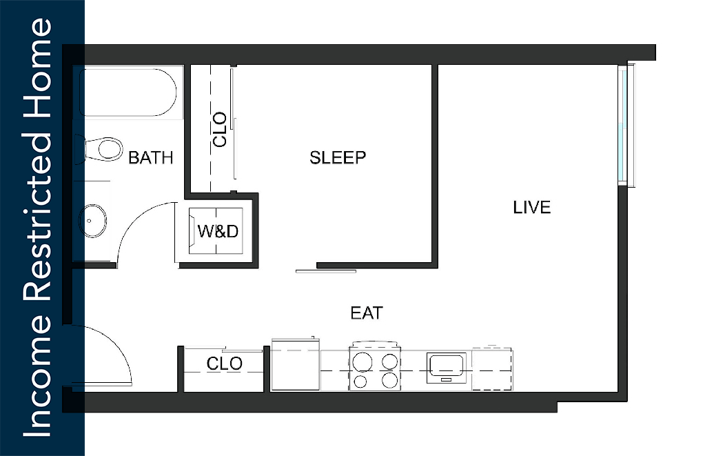 Urban 1 Bedroom U4 - 80% IZ - IF - Affordable